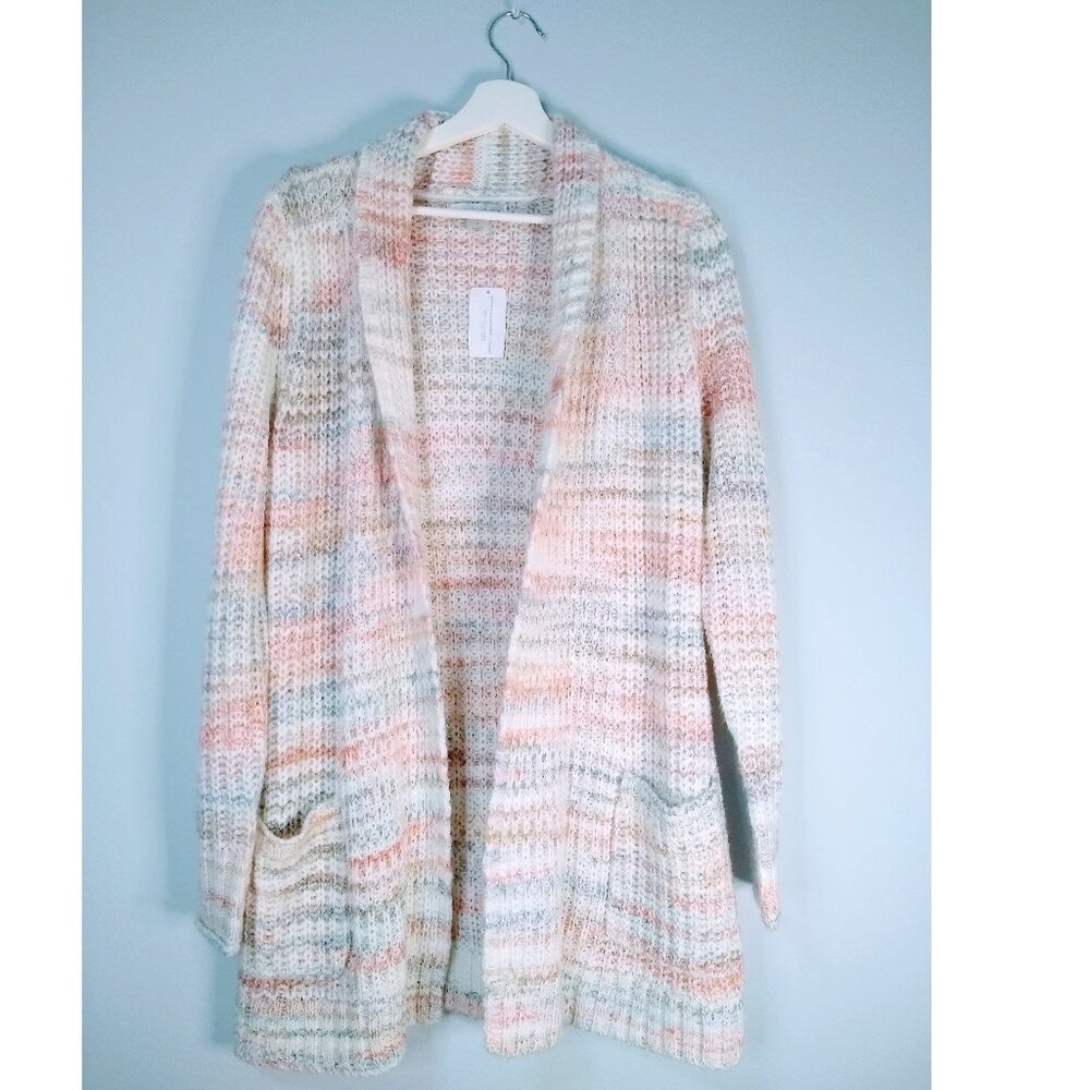 Christopher & Banks Open Front Chunky Knit Cardigan Sweater - Size Small. - Picture 2 of 14